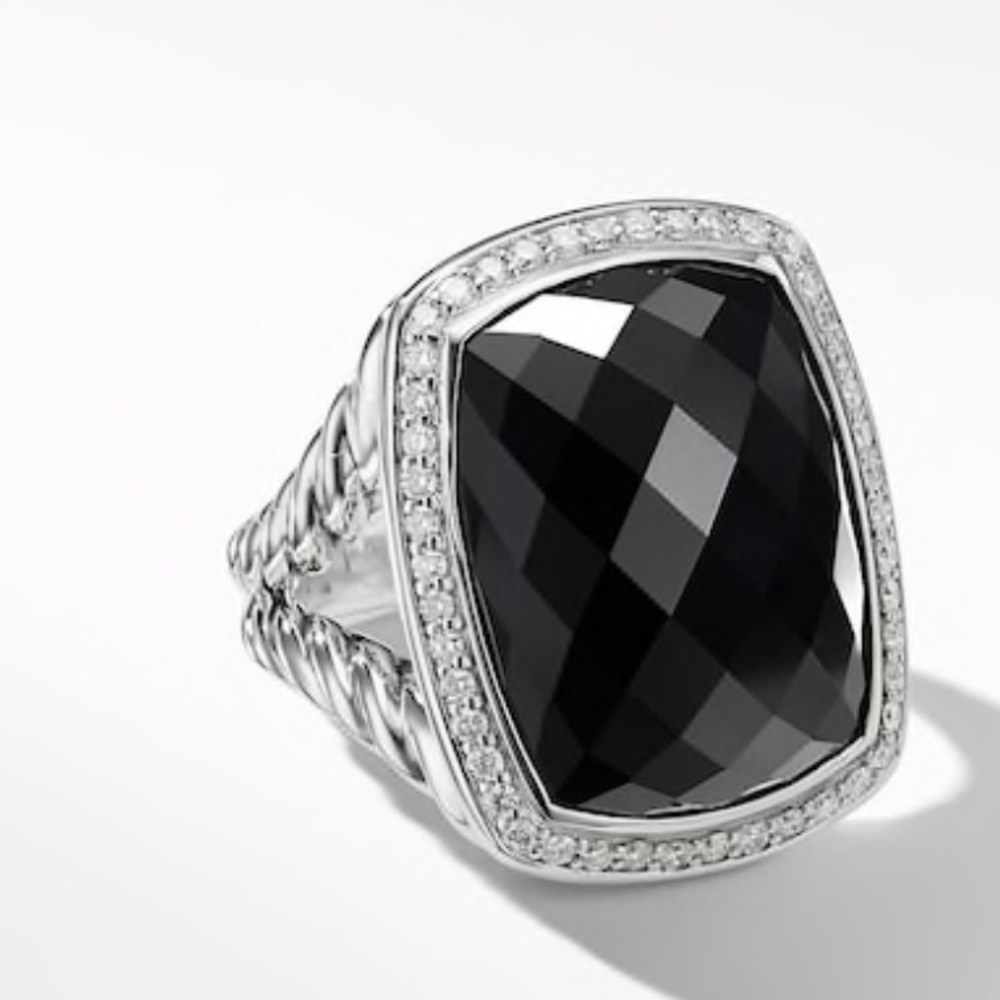 Albion Ring with Black Onyx and Diamond